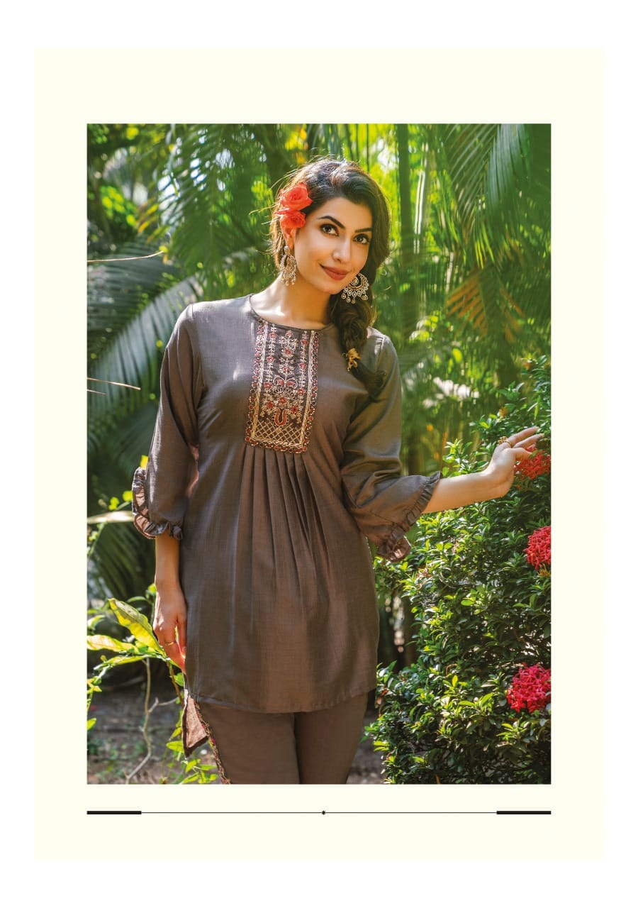 Naira Cord Set By Wanna Kurti With Bottom Catalog